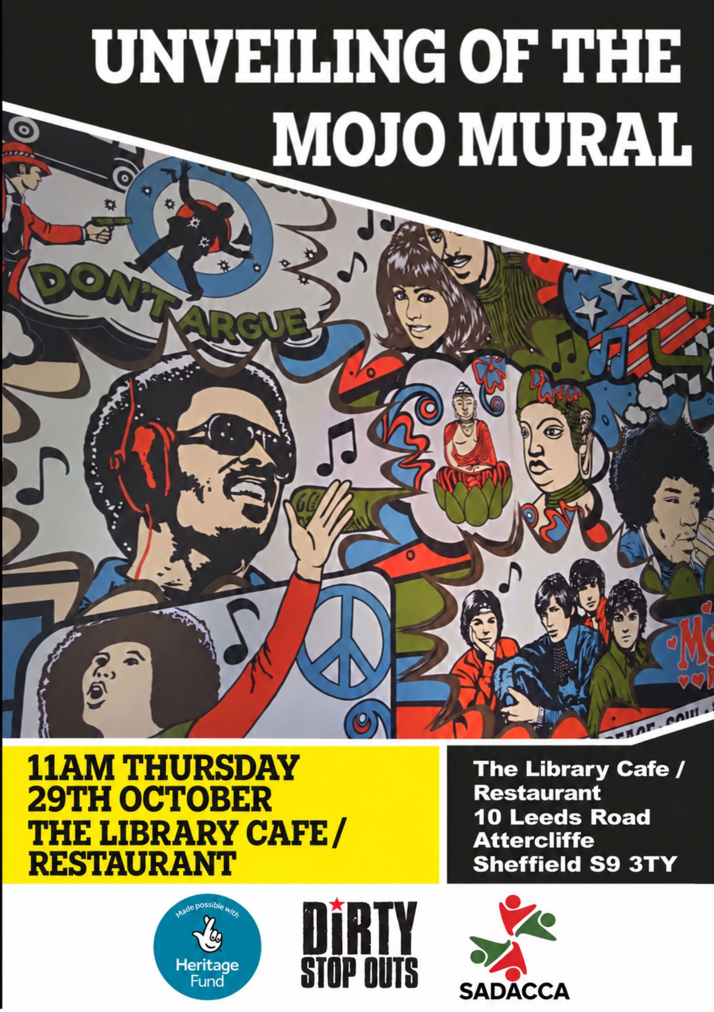 Dave Berry to Help Unveil Sheffield’s King Mojo Mural